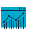 Bar chart depicting growth over time.