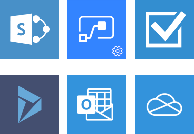 Icons of example applications that can be integrated into Power Platform.