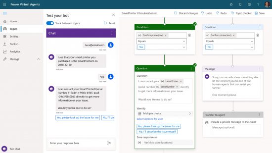 Power Virtual Agent sample flow