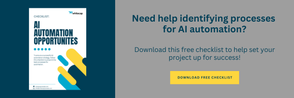 Free checklist download to help identify processes for AI automation
