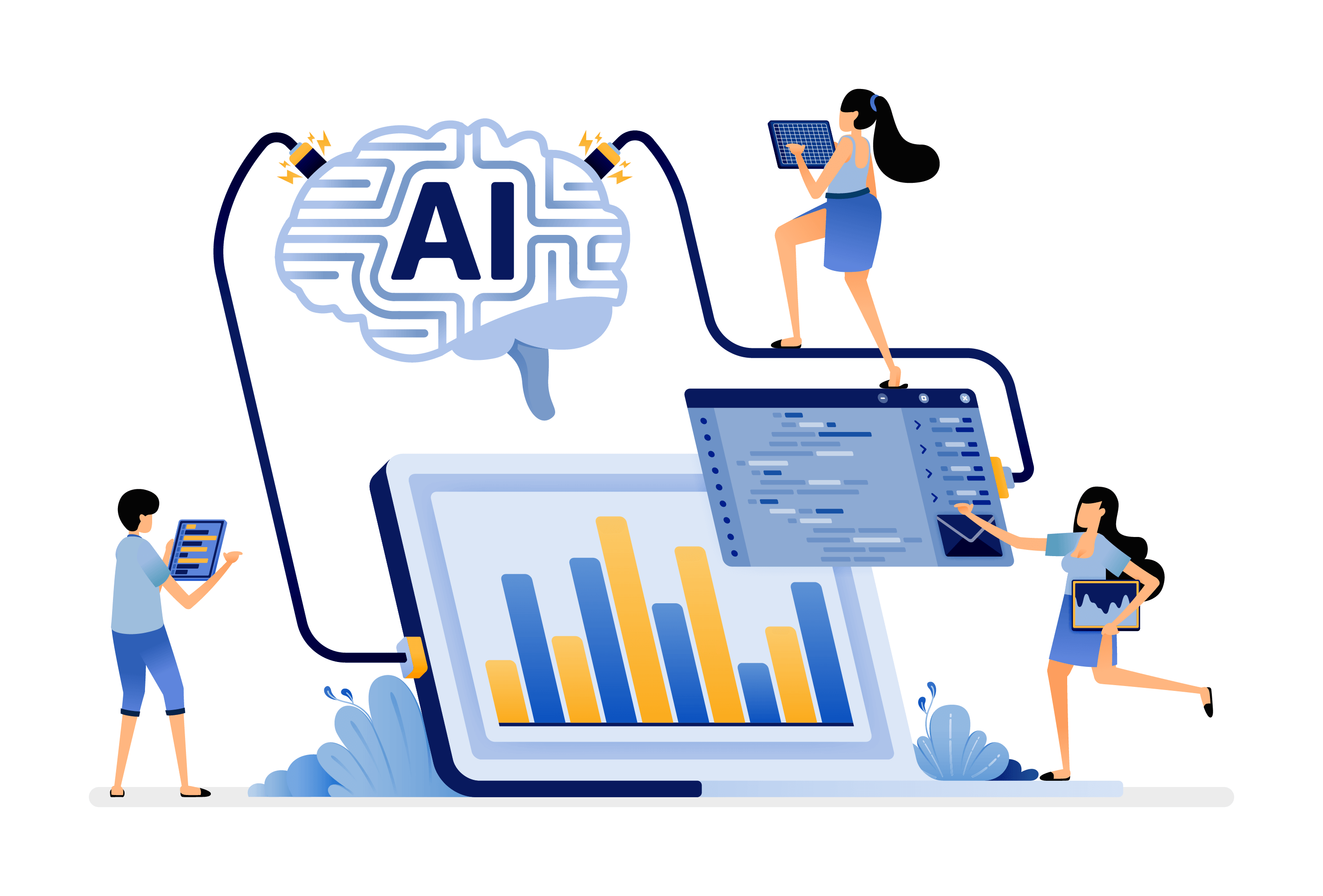 A.I. automation illustration