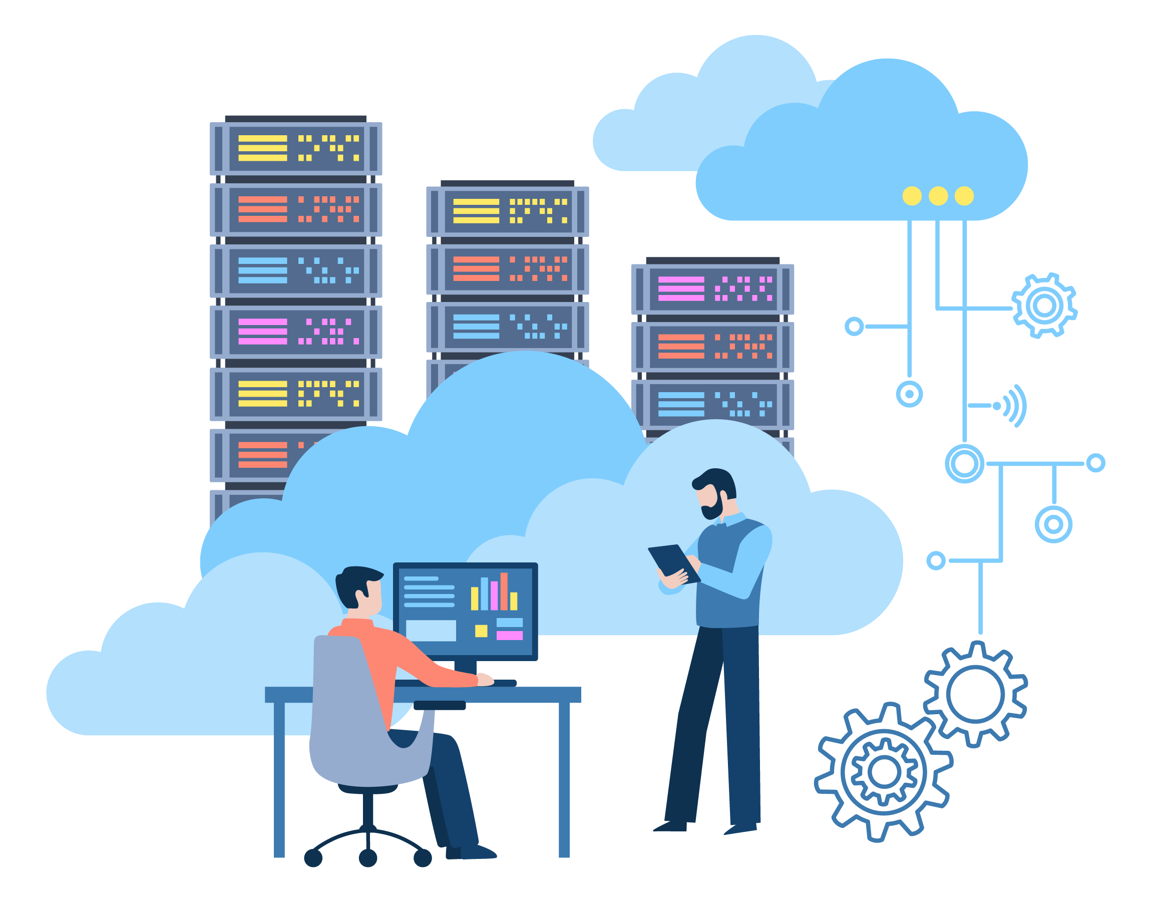 Cloud data illustration