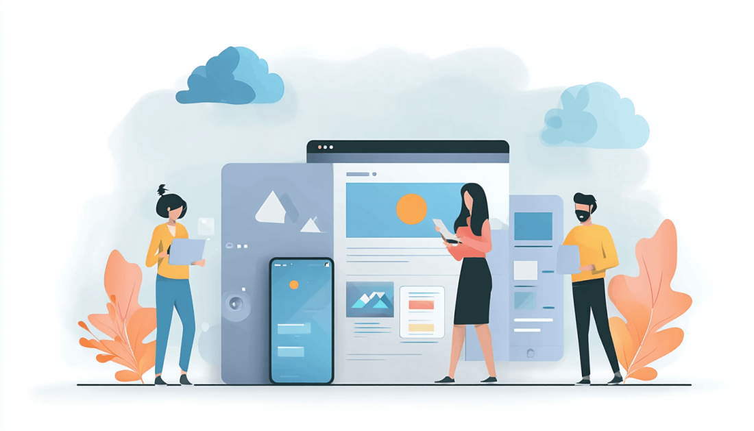 Image representing UX UI Interface design with designers