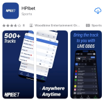HPIbet app as shown in Apple App Store on iPhone
