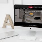 Miele Canada website on a desktop computer