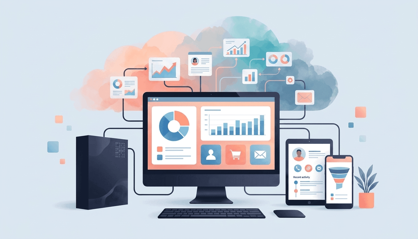 Icons of example applications that can be integrated into Power Platform.
